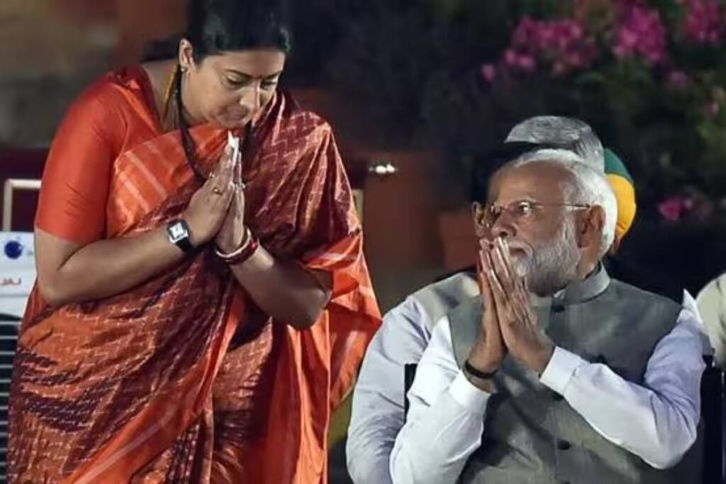 PM wished Happy Birthday to Smriti Irani.