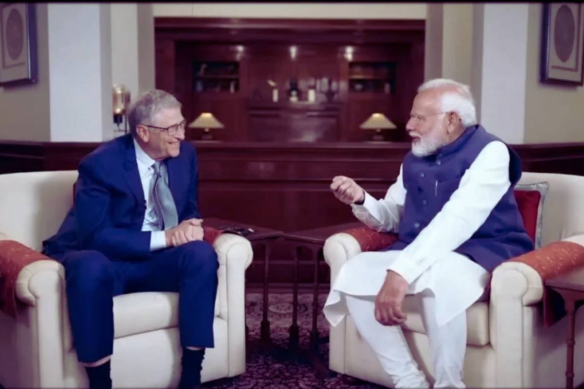 PM Modi with Bill Gates